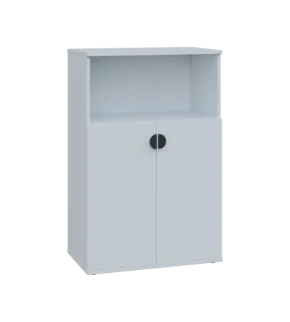 TN 3 - 7DN kancelářská skříň, 2-dveřová/nika, 1107x720x400, bílá